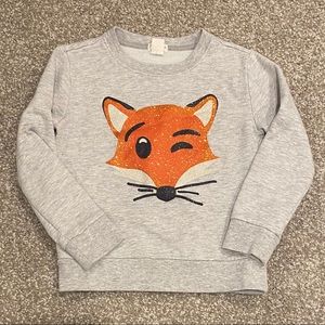 Crewcuts Glitter Fox Sweatshirt